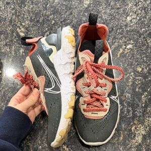 Nike Kids Black and Coral Sneakers